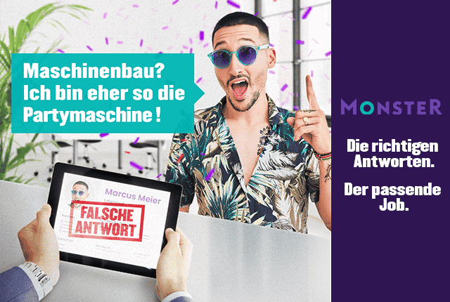 Im Vorstellungsgespräch überzeugen? Monster weiß wie!